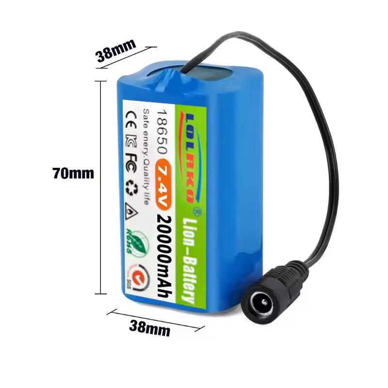 7.4V 20000mAh Batterij met USB - Fish Finder Charger recensie en prijs