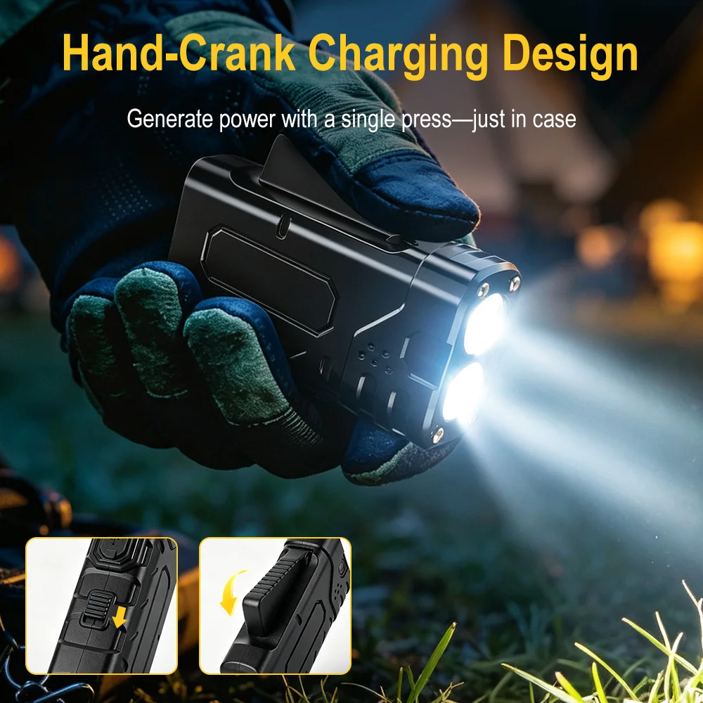 BORUIiT Handkruk EDC LED-zakla - Fishing Light recensie en prijs