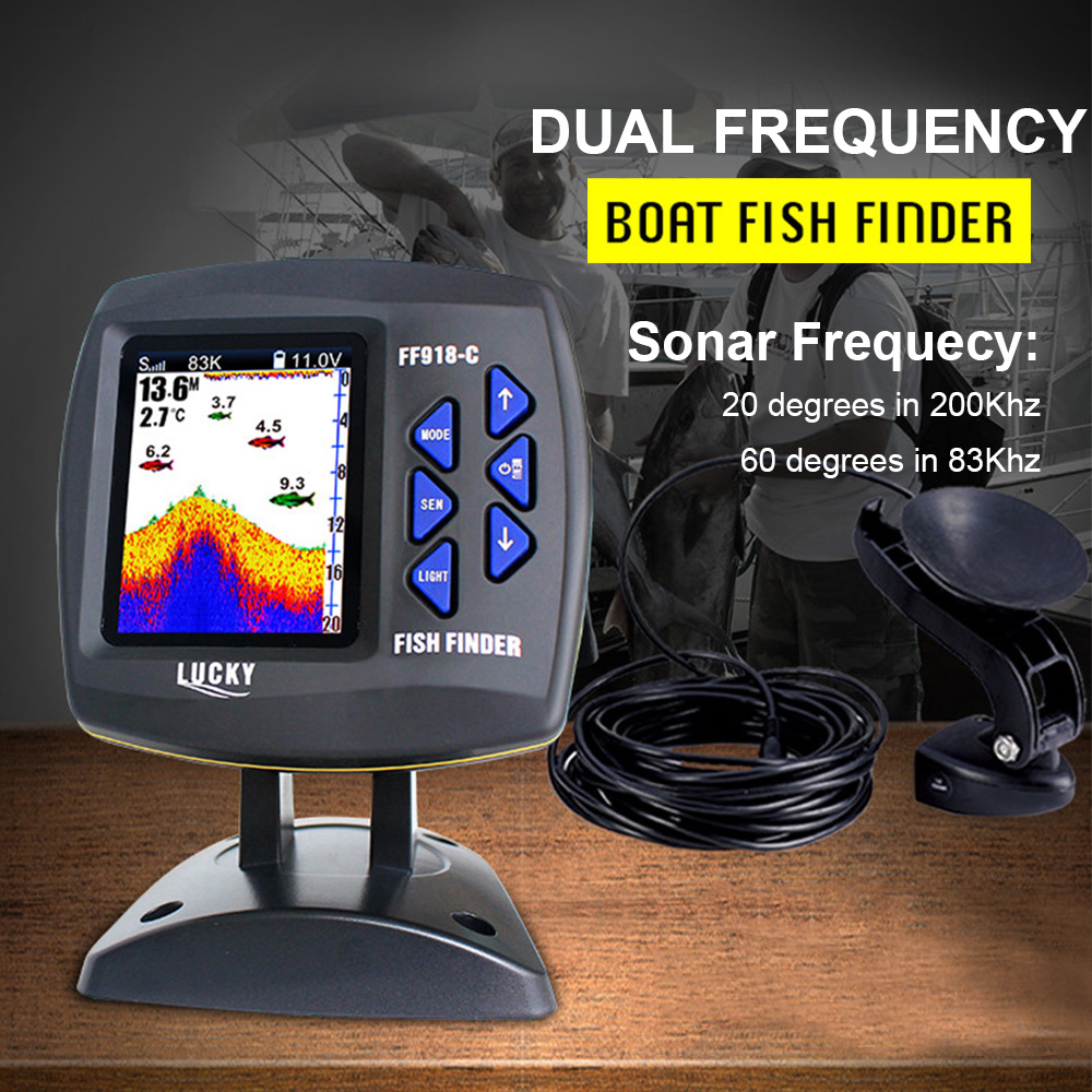 FF918-C100DS Kleurenscherm Bed - Fish Finder Transducer recensie en prijs